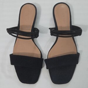 HALSTON HERITAGE, Black Strappy Sandals